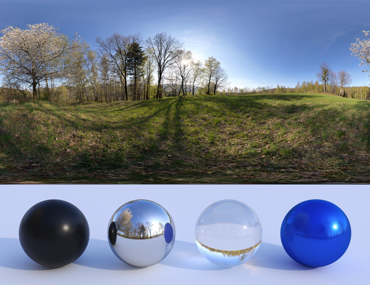 Spring meadow hdri