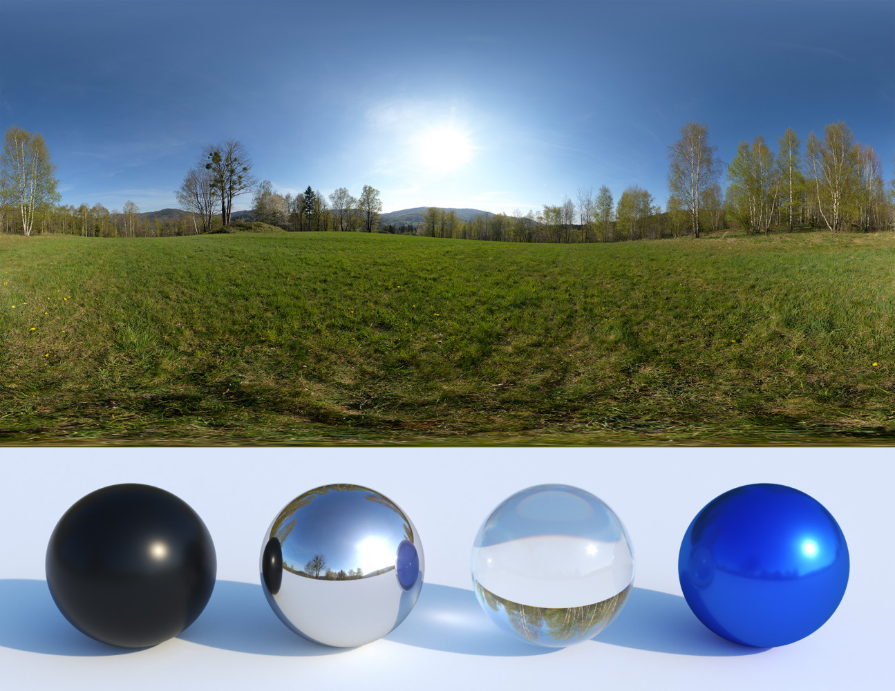 Mountain meadow hdri